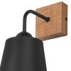 LULA fali lámpa, E27, fekete tölgy, KM-1.200, Lamkur