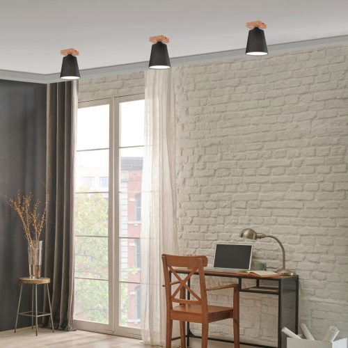 Mennyezeti lámpa LULA E27 Fekete tölgy LM-1.200 Lamkur