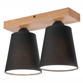 Mennyezeti lámpa LULA 2xE27 Fekete Tölgy LM-2.200 Lamkur
