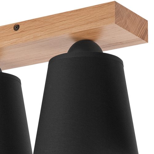 Mennyezeti lámpa LULA 2xE27 Fekete Tölgy LM-2.200 Lamkur