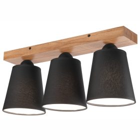 Mennyezeti lámpa LULA 3xE27 Fekete tölgy LM-3.200 Lamkur