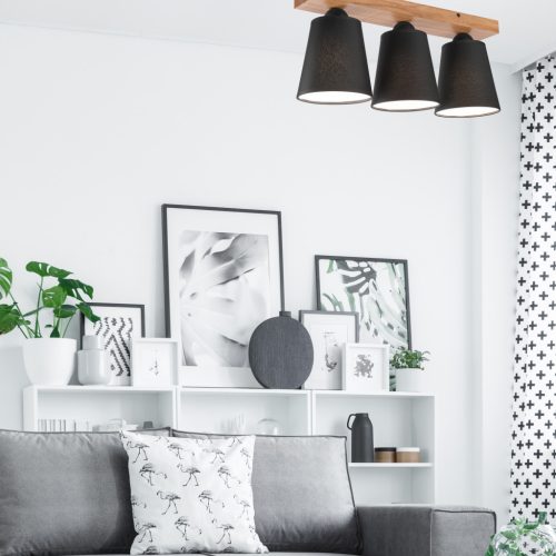 Mennyezeti lámpa LULA 3xE27 Fekete tölgy LM-3.200 Lamkur