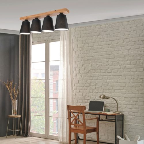 Mennyezeti lámpa LULA 4xE27 Fekete tölgy LM-4.200 Lamkur