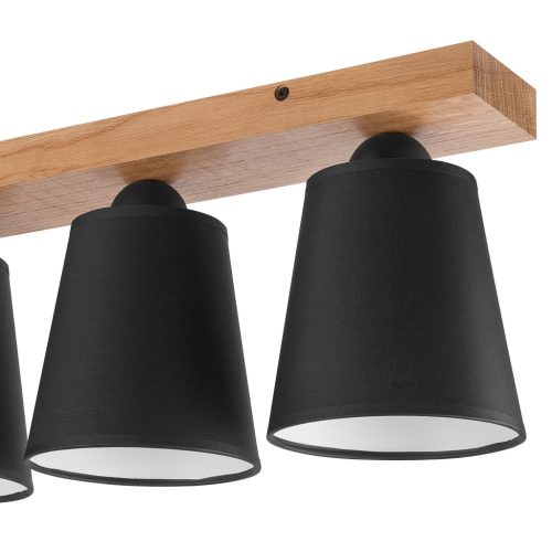 Mennyezeti lámpa LULA 4xE27 Fekete tölgy LM-4.200 Lamkur