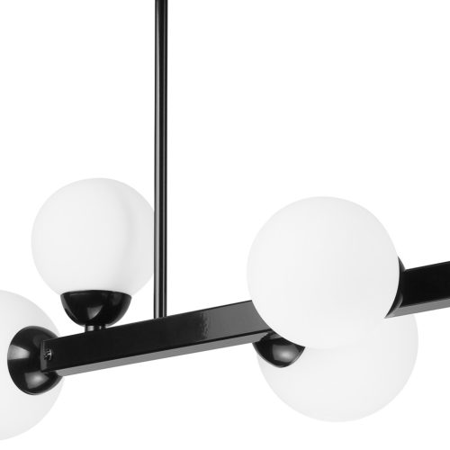 Mennyezeti lámpa ASTRO 6xG9 üvegernyők golyók fekete LM-6.161 Lamkur