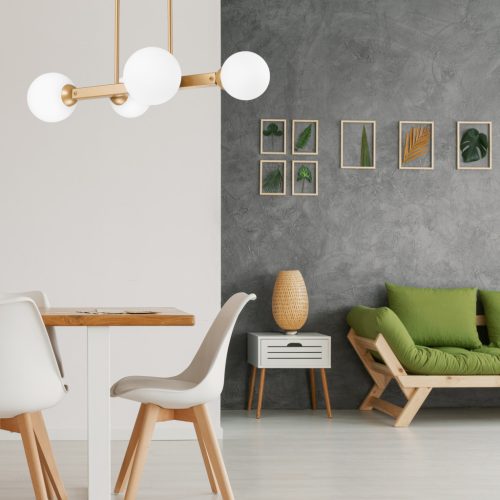 Mennyezeti lámpa ASTRO 4xG9 üvegernyők golyók arany LM-4.161 Lamkur