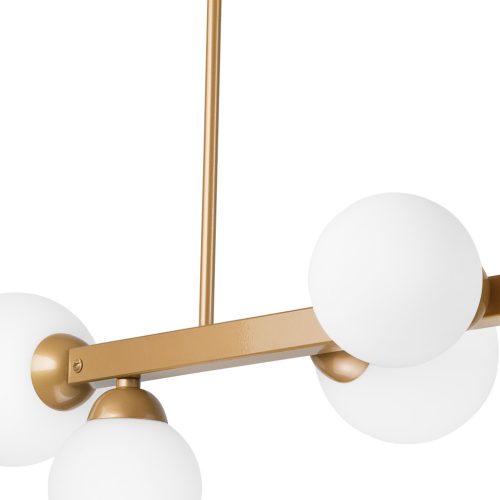 Mennyezeti lámpa ASTRO 6xE27 üvegernyős golyós arany LM-6.161 Lamkur