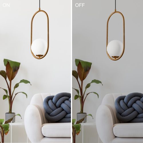 AMBER G9 rézfehér mennyezeti lámpa LM-1.198 Lamkur