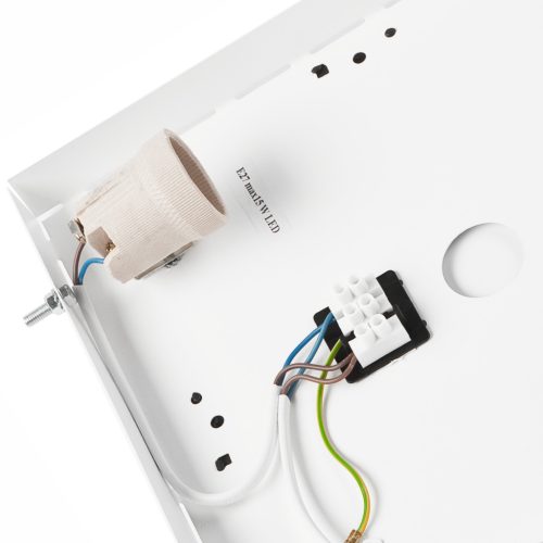 LED Mennyezeti Lámpa SANTIAGO 2xE27 Négyzet alakú LD-PD-9.4 Fa Lamkur