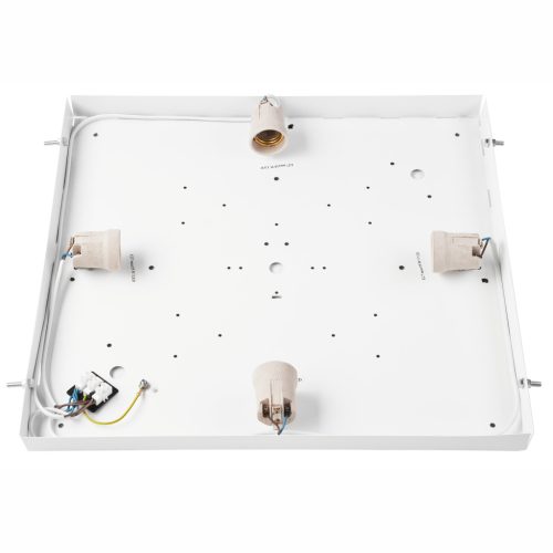 LED Mennyezeti Lámpa SANTIAGO 4xE27 Négyzet alakú LD-PD-9.6 Fa Lamkur