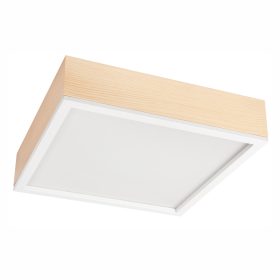   LED Mennyezeti Lámpa SANTIAGO 4xE27 Négyzet Fa LD-PD-9.5 Lamkur