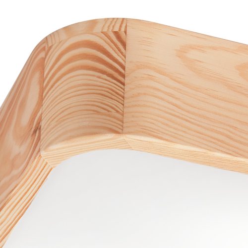 Mennyezeti lámpa LED GASPAR 2xE27 Négyzet alakú fa LD-PD-11.1 Lamkur