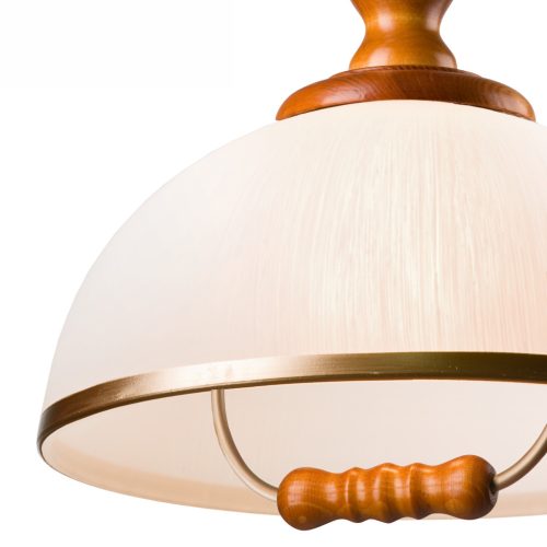 RAMONA E27 fehér fa mennyezeti lámpa LM-1.1/107 Lamkur