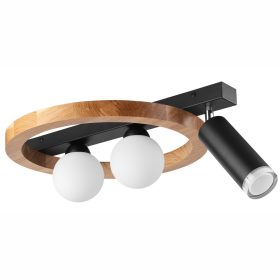   Mennyezeti lámpa OTIS 2xG9 + E27 fekete fa LM - 3.214 / A Lamkur