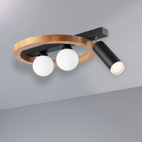 Mennyezeti lámpa OTIS 2xG9 + E27 fekete fa LM - 3.214 / A Lamkur