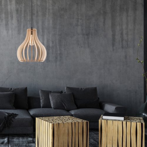 TUCCI E27 fekete LM-1.229 fa Lamkur mennyezeti lámpa