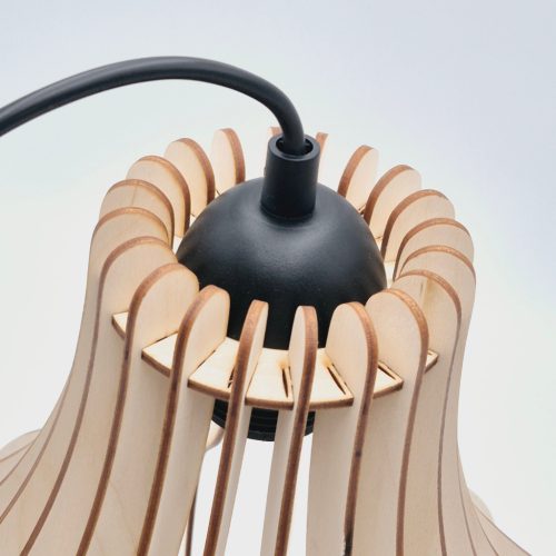 TUCCI E27 fekete LM-1.229 fa Lamkur mennyezeti lámpa