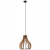 TUCCI E27 fekete fa mennyezeti lámpa LM-1.229 Lamkur