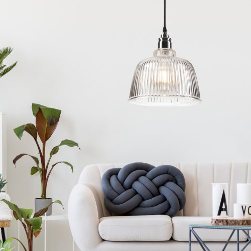 ASTA E27 fekete króm mennyezeti lámpa LM-1.1/83 Lamkur