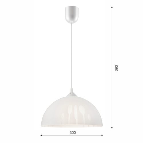 APETITE E27 mennyezeti függőlámpa fehér LM-1.3/5 Lamkur