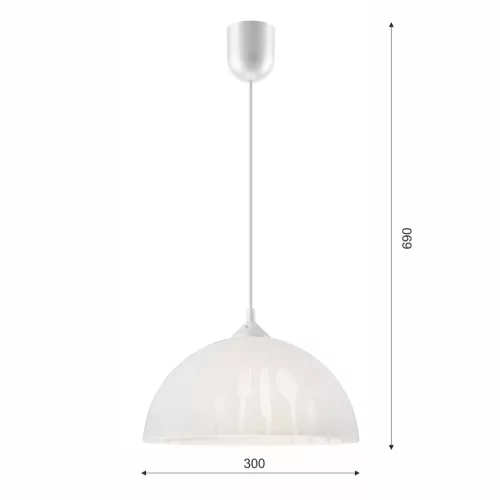 APETITE E27 mennyezeti függőlámpa fehér LM-1.3/5 Lamkur
