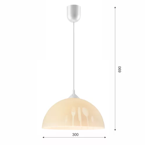 APETITE E27 sárga, fehér mennyezeti függőlámpa LM-1.3/5 Lamkur