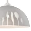APETITE E27 mennyezeti függőlámpa szürke fehér LM-1.3/5 Lamkur