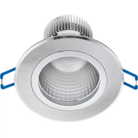   Mennyezeti lámpatest 5W süllyesztett LED DOWNLIGHT MÉLY, kerek 4000K 400lm ezüst