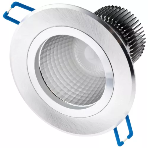 Mennyezeti lámpatest 5W süllyesztett LED DOWNLIGHT MÉLY, kerek 4000K 400lm ezüst