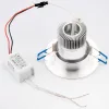 Mennyezeti lámpatest 5W süllyesztett LED DOWNLIGHT MÉLY, kerek 4000K 400lm ezüst