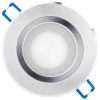Mennyezeti lámpatest 5W süllyesztett LED DOWNLIGHT MÉLY, kerek 4000K 400lm ezüst