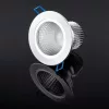 Mennyezeti lámpatest 7W süllyesztett LED DOWNLIGHT MÉLY, kerek 4000K 560lm ezüst