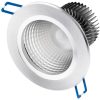 Mennyezeti lámpatest 9W süllyesztett LED DOWNLIGHT MÉLY, kerek 4000K 720lm ezüst
