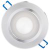 Mennyezeti lámpatest 9W süllyesztett LED DOWNLIGHT MÉLY, kerek 4000K 720lm ezüst