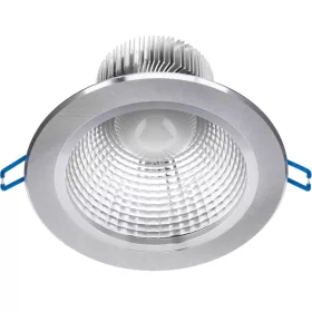   Mennyezeti lámpatest 12W süllyesztett LED DOWNLIGHT MÉLY, kerek 4000K 960lm ezüst