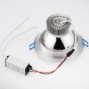 Mennyezeti lámpatest 12W süllyesztett LED DOWNLIGHT MÉLY, kerek 4000K 960lm ezüst