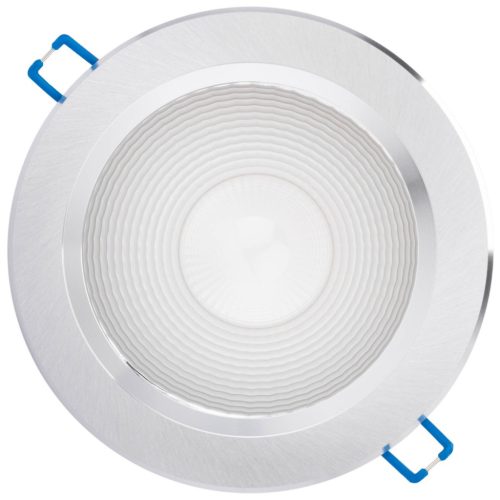 Mennyezeti lámpatest 12W süllyesztett LED DOWNLIGHT MÉLY, kerek 4000K 960lm ezüst