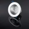 Mennyezeti lámpatest 12W süllyesztett LED DOWNLIGHT MÉLY, kerek 4000K 960lm ezüst