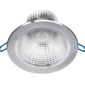  Mennyezeti lámpatest 15W süllyesztett LED DOWNLIGHT MÉLY, kerek 4000K 1200lm ezüst