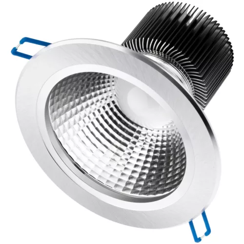 Mennyezeti lámpatest 15W süllyesztett LED DOWNLIGHT MÉLY, kerek 4000K 1200lm ezüst