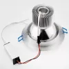Mennyezeti lámpatest 15W süllyesztett LED DOWNLIGHT MÉLY, kerek 4000K 1200lm ezüst