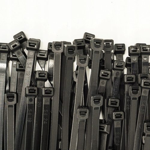 Erős kábelkötegelő 2,5x100mm Fekete 100 db LUMILED