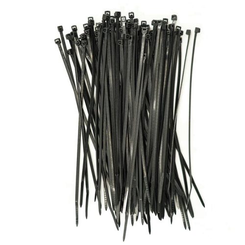 Erős kábelkötegelő 2,5x150mm Fekete 100 db LUMILED