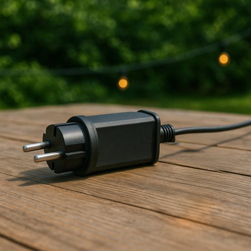 6,6 W-os hálózati adapter napelemes girlandos töltőhöz 24–230 V