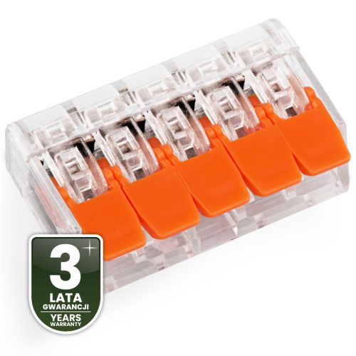 Lumiled gyorscsatlakozó vezetékhez, 5x4mm, 5 pólusú, 32A, 450V, 10 db