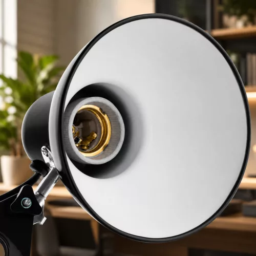 Rajz asztali asztali lámpa E27 TOBI fekete Lumiled + asztali tartó