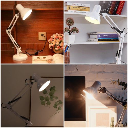 Rajz asztali asztali lámpa E27 TOBI fehér Lumiled + asztali tartó