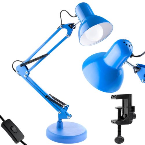 Rajz asztali asztali lámpa E27 TOBI Blue Lumiled + asztali tartó