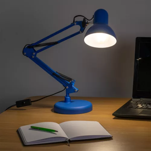 Rajz asztali asztali lámpa E27 TOBI Blue Lumiled + asztali tartó