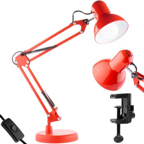 Rajz asztali asztali lámpa E27 TOBI Red Lumiled + asztali tartó